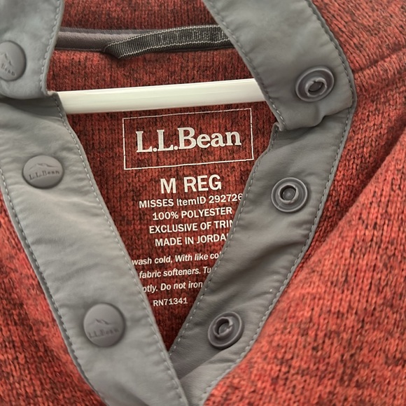 L.L. Bean Sweater Fleece Pullover - Picture 5 of 5